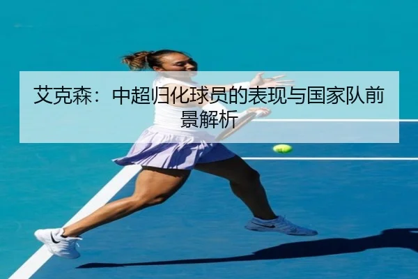 艾克森:中超归化球员的表现与国家队前景解析